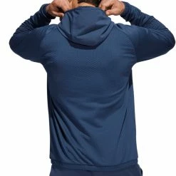 Adidas Fleece Anorak - Crew Navy -Hybrids Elegant store adidas fleece anorak crew navy 3