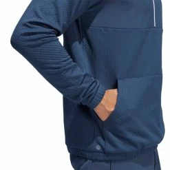 Adidas Fleece Anorak - Crew Navy -Hybrids Elegant store adidas fleece anorak crew navy 5 3 1