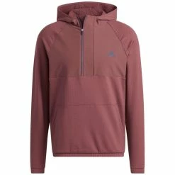 Adidas Fleece Anorak - Quiet Crimson