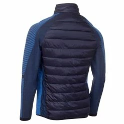 Calvin Klein Dynamo Tech Knit Jacket - Navy/Ocean Blue -Hybrids Elegant store calvin klein dynamo tech knit jacket navy ocean blue 2