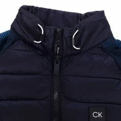 Calvin Klein Dynamo Tech Knit Jacket - Navy/Ocean Blue -Hybrids Elegant store calvin klein dynamo tech knit jacket navy ocean blue 4