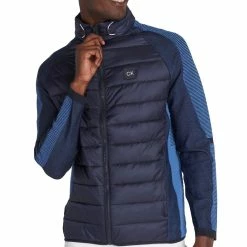 Calvin Klein Dynamo Tech Knit Jacket - Navy/Ocean Blue