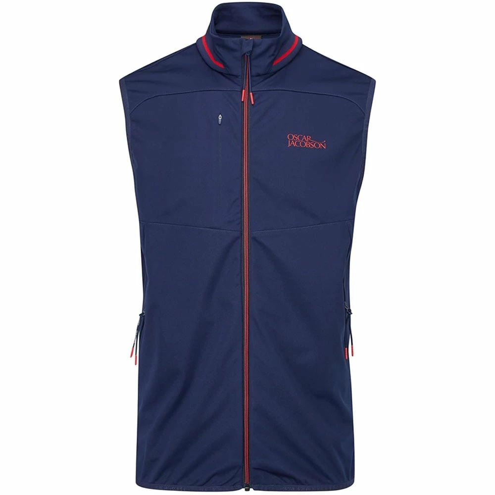 Oscar Jacobson Rolfe Tour Gilet - Navy/Jewel Red 3 Oscar Jacobson Rolfe Tour Gilet - Navy/Jewel Red